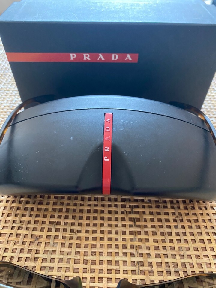 Prada Sunglasses Tortoise Shell with Box and Cloth eBay