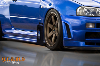 Aero Side Diverters for Nissan Skyline R34 Performance Racing Side