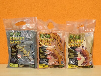 Exo Terra Desert Sand 4,5kg Substrat für Wüstenterrarien Black, Red, Yellow
