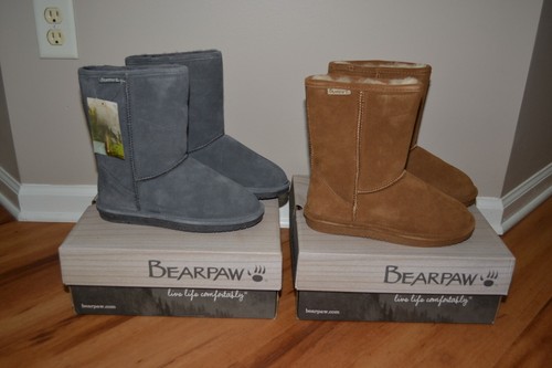 NEW Bearpaw LOT of 2 Emma Short Boots 