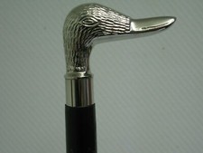 Brass Antique Designer Duck Handle Wooden Vintage Walking Cane Style Stick gift