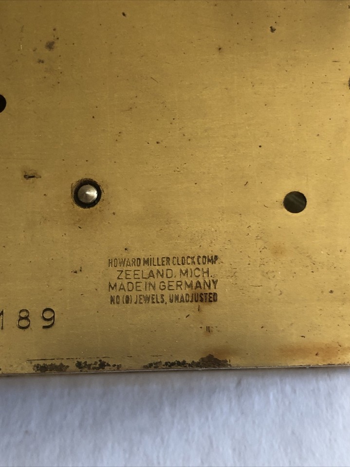 Vintage Howard Miller Clock Movement Part 1355189 eBay