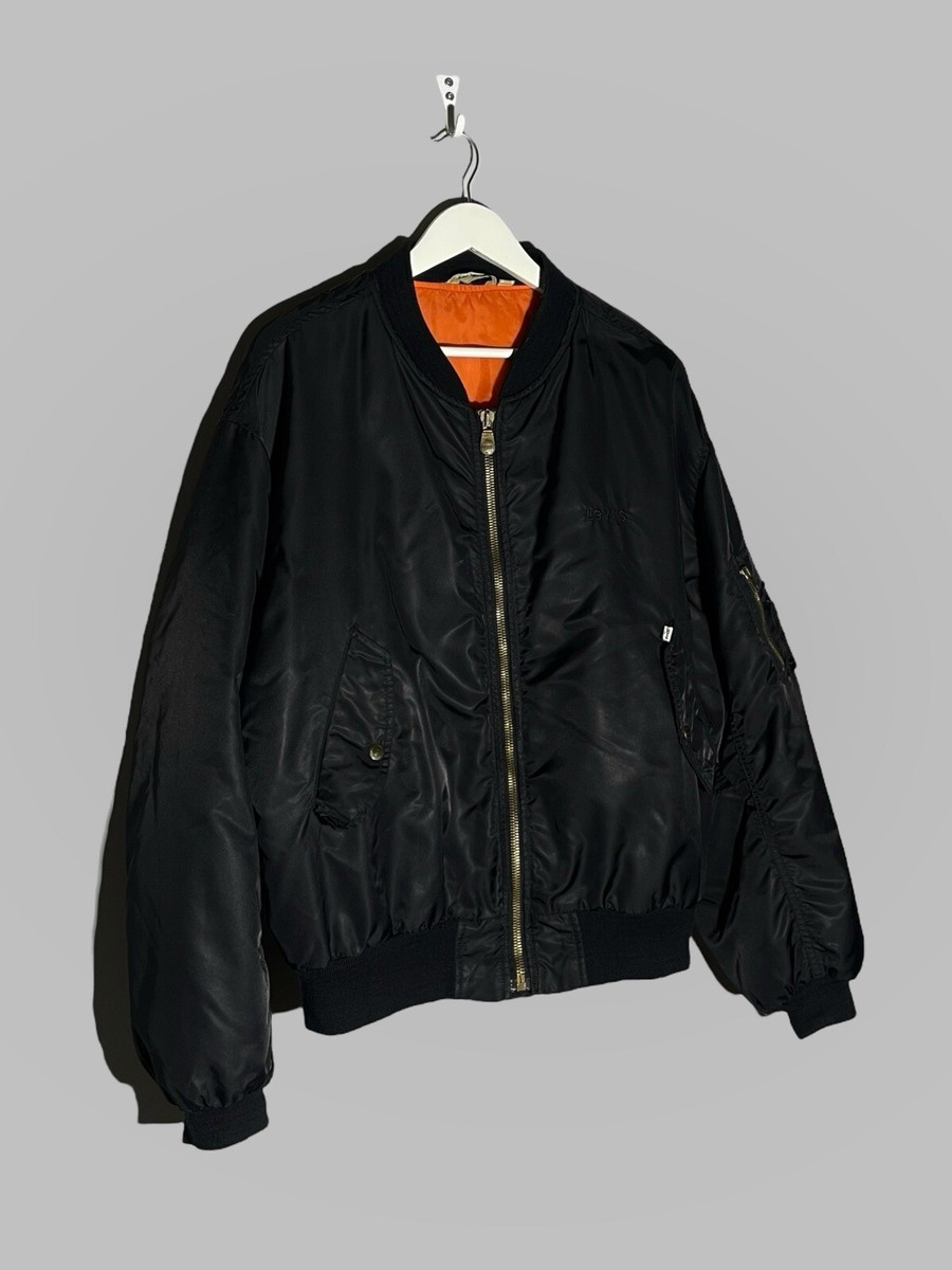 ジャケット・アウター 90s MA-1 flight military bomber jacket Vintage 90s Plus One Reversible Military Bomber Flight