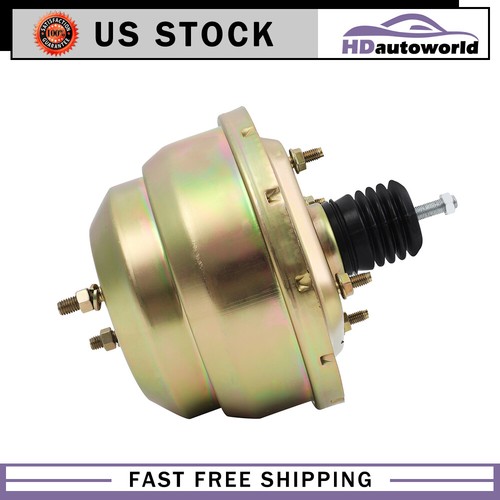 8" Universal For Chevy Ford Dual Diaphragm Street Rod Zinc Power Brake Booster - Picture 5 of 8