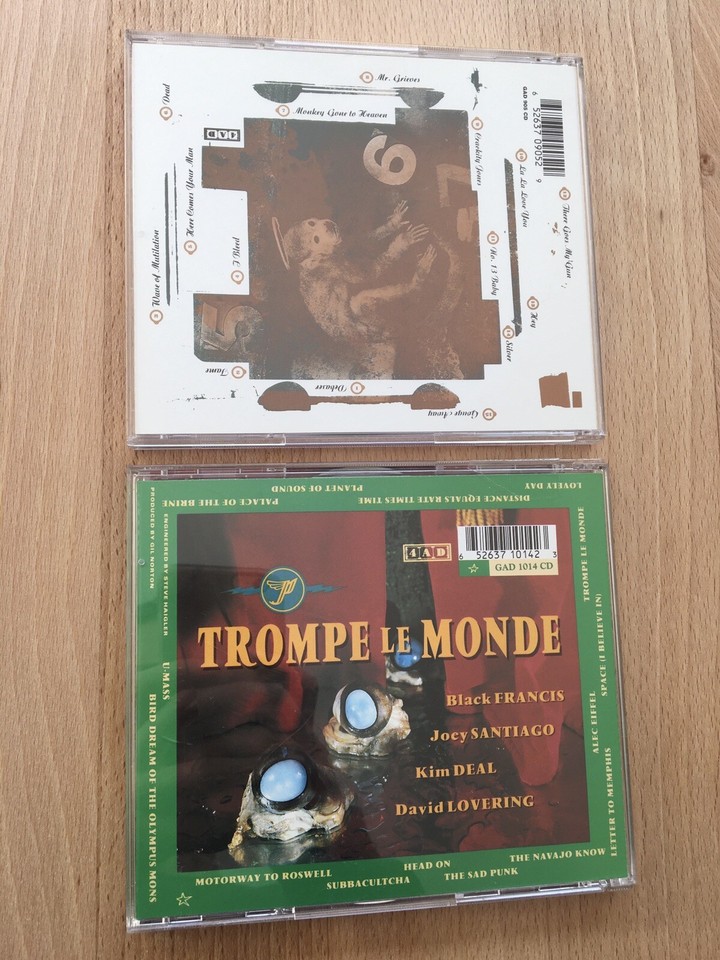 Lot of 4 Pixies CDs Doolittle, Bossanova, Surfer Rosa, Trompe le