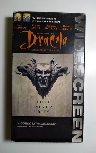 Bram Stoker's DRACULA - Widescreen Edition VHS - 1992/1997 Horror Movie RARE