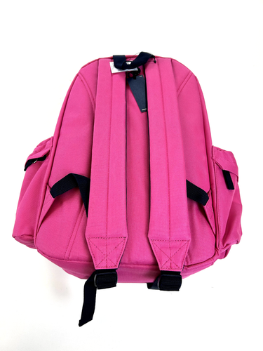 Polo Ralph Lauren Big Pony Nylon Mochila Bolso de Mano - Rosa con Poni Azul Marino - Unisex - Imagen 2 de 4