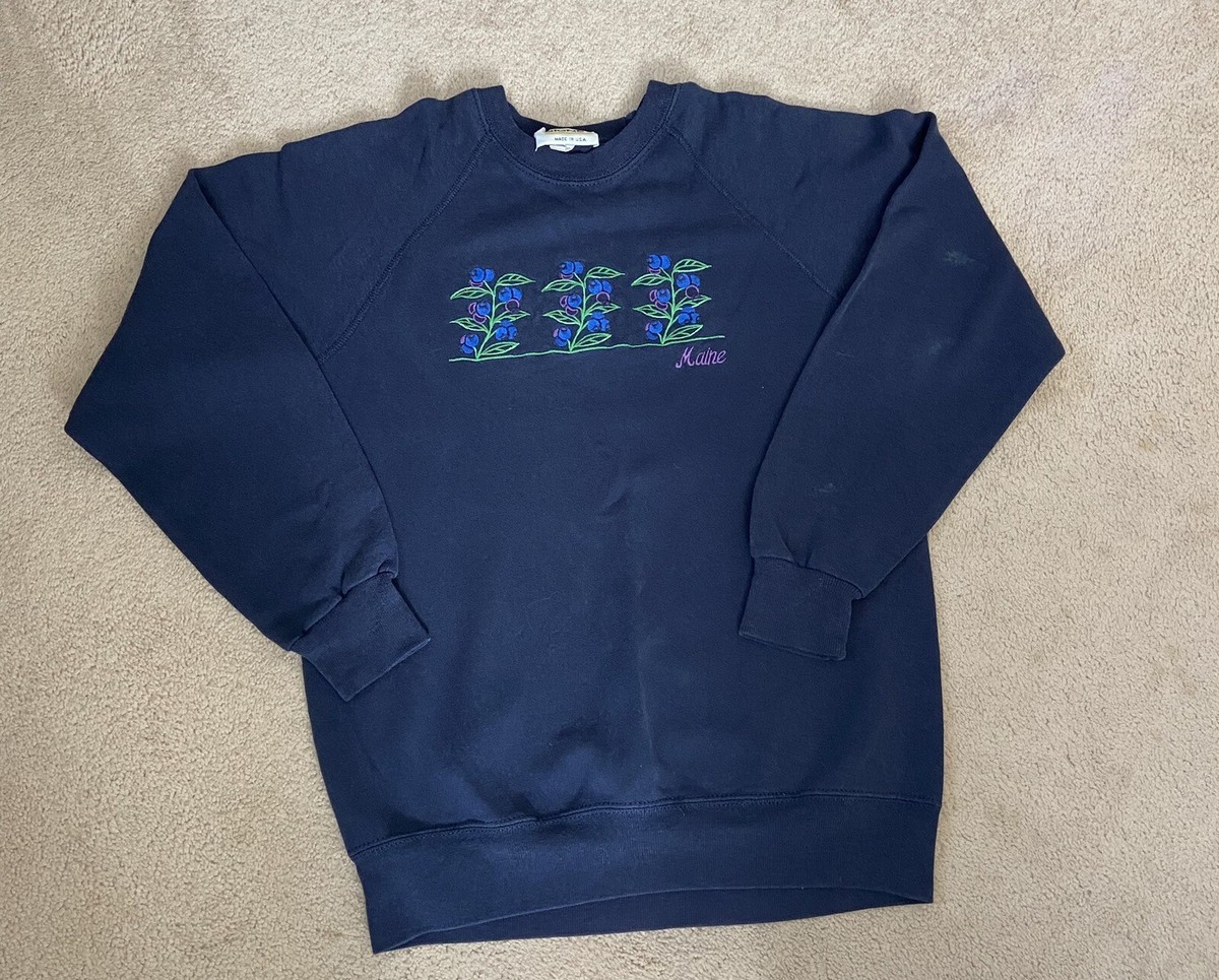 Vintage 1990s Maine flowers sweatshirt | eBay