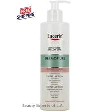 Eucerin DermoPure Oil Control Triple Effect Cleansing Gel 400ml EXP 06/2027