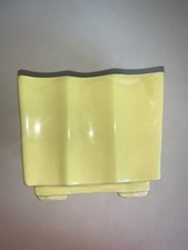 Ungemach Pottery Co ~ UPCO YelloW Wavy Rectangular Flower Planter
