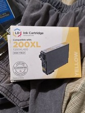 LD Reman Yellow Cartridge for Epson Ink 200XL 200 XL T200XL420 WF-2530 WF-2540