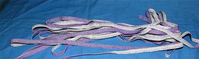 RARE~ 10 YDS VTG 1950'S LAVENDER STRETCHY ELASTIC TRIM, SEWING, CRAFTS 3/8''