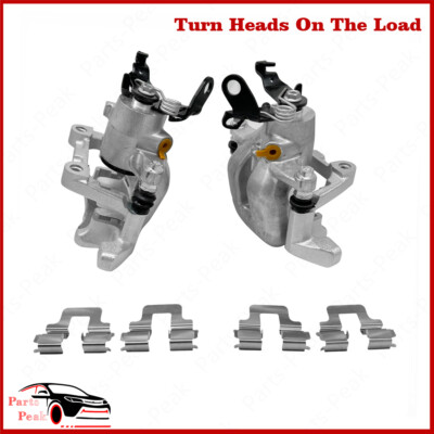 Rear Brake Calipers w/ Bracket Pair 2 for Volkswagen Jetta 2010 2.5l Golf 2010