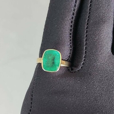 5ct emerald gemstone wedding jewelry gift 925 sterling silver handmade ring 
