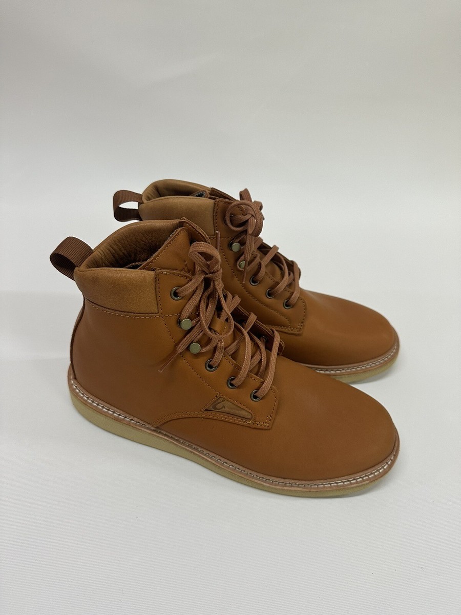OluKai Kilakila Mens 10.5 Waterproof Dark Green Leather Lace Up Comfort Boots OluKai Kilakila Mens 10.5 Waterproof Dark Green Leather Lace  main image 3