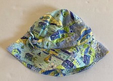 NWT Gymboree Vacation Time Sz 5-7 Seaside Scenic Blue Bucket Hat L/XXL