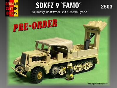 Lego SdKfz 9 Famo with Earth Spade - Complete Kit  - PRE-ORDER!!!