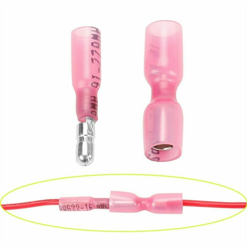 Heat Shrink Bullet Male Female Connectors Electrical Wire Terminals 50/150pcs - Bild 10 von 14