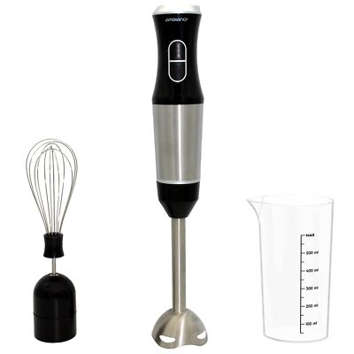 Ambiano Stabmixer Edelstahl 400 W Schneebesen Messbecher GS-Zeichen Handmixer