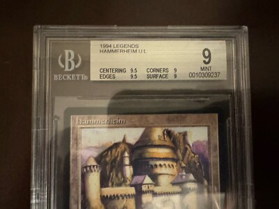 Hammerheim 英語 Magic The Gathering MTG HAMMERHEIM Legends BGS 9 MINT