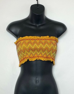 forever 21 yellow tube top