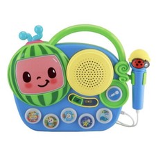 Cocomelon Radio Toy My First Sing Along Toddler Boombox w/ Built in Microphone