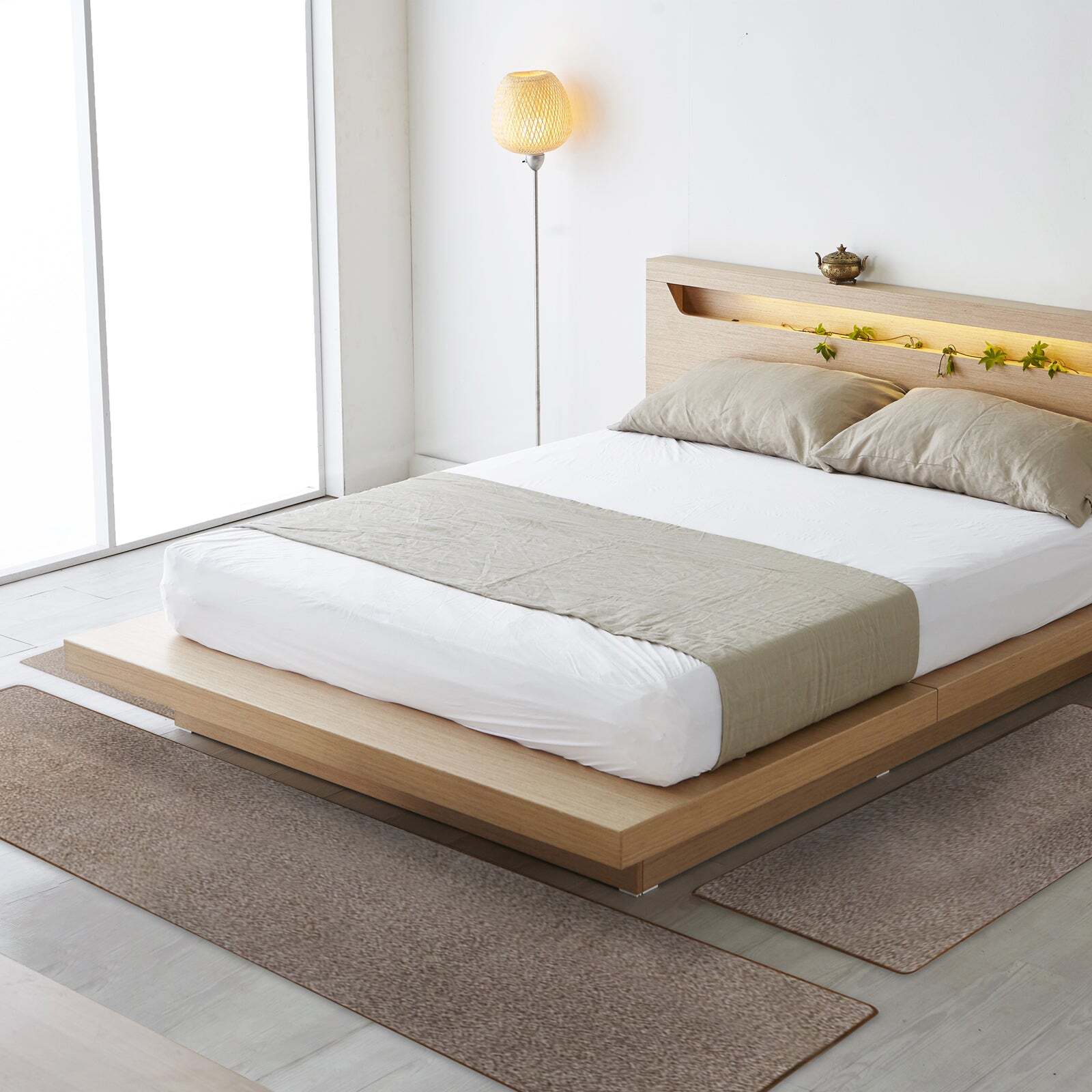 Bettumrandung Lyon Bettvorleger Velours Teppichläufer - 3-teiliges Läufer-Set