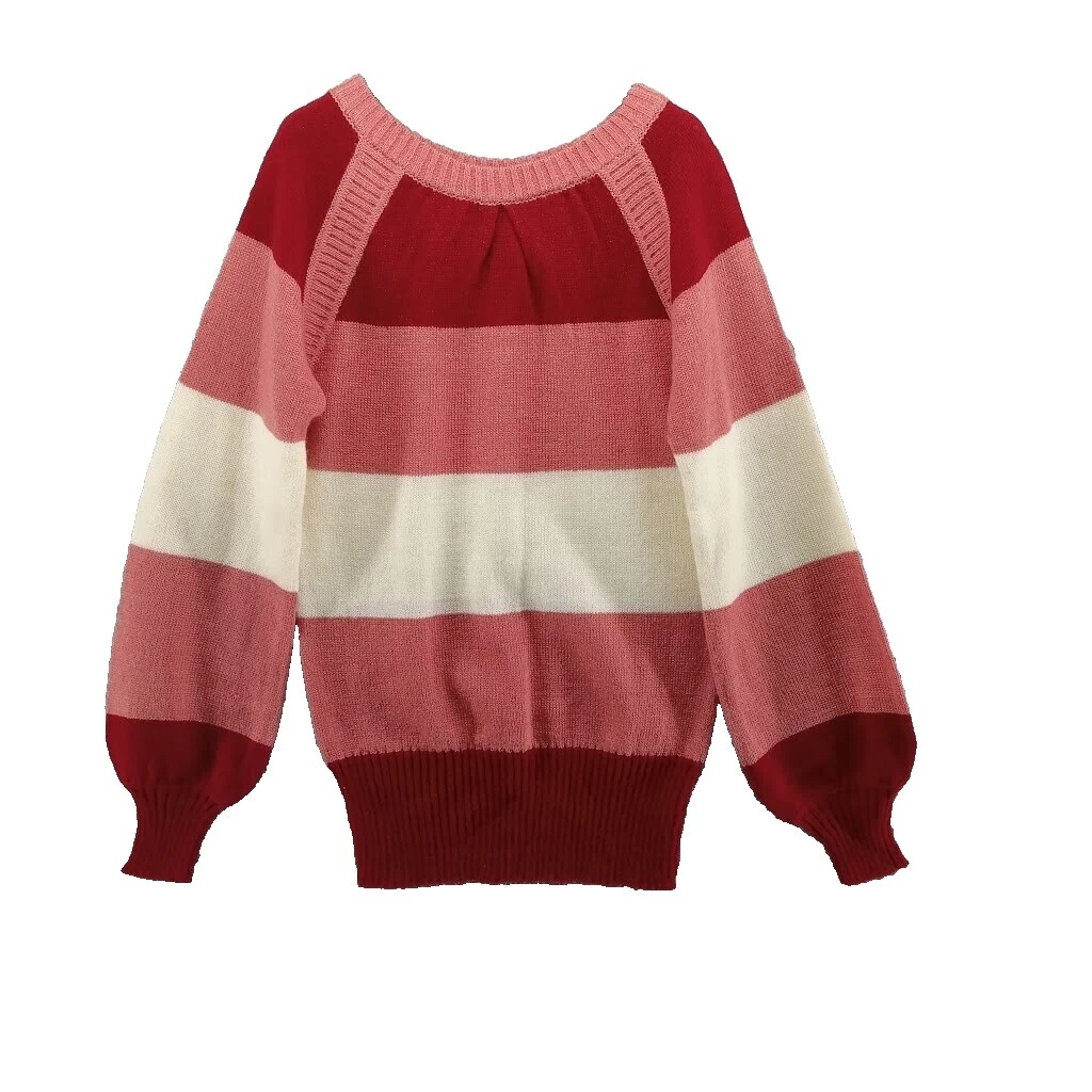 Casual Striped Regular Size Sweaters for Women
