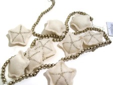 Pottery Barn Kids Christmas Tree Holiday Beaded Star Tree Garland New