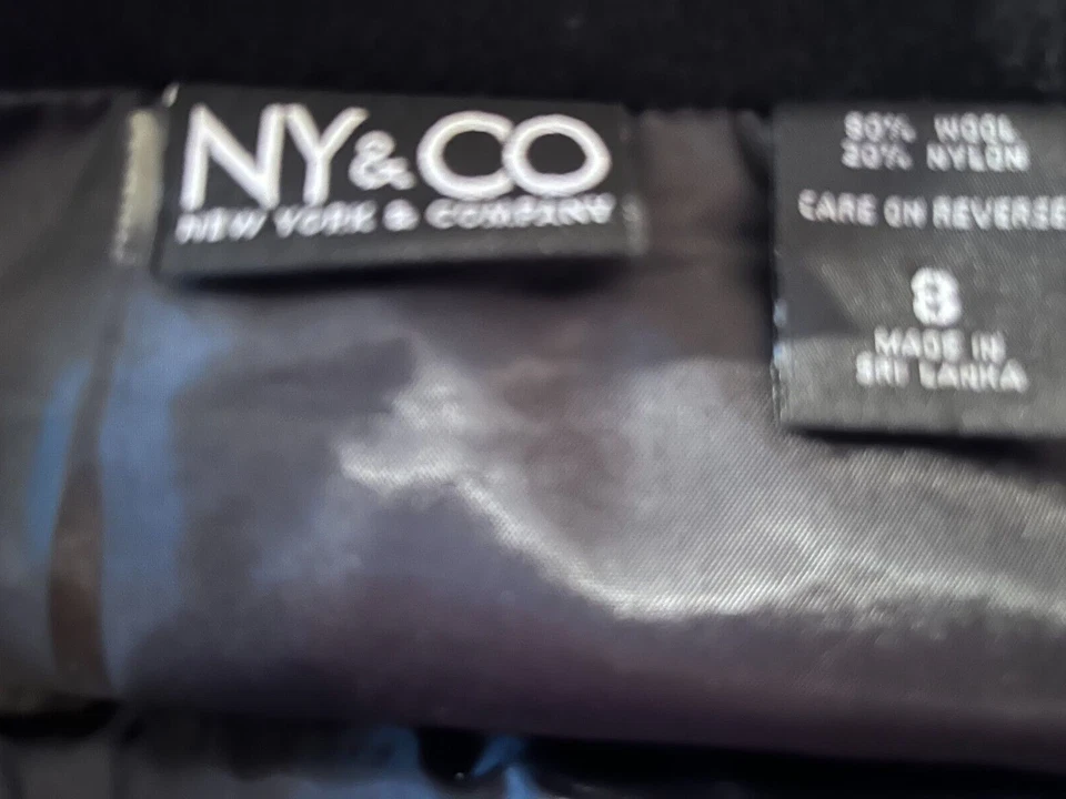 NY Co Mujer Negra Talla 8 Sobre la Rodilla Falda Escocesa Preppy Étnica Grunge Gótica Foto 3 de 3