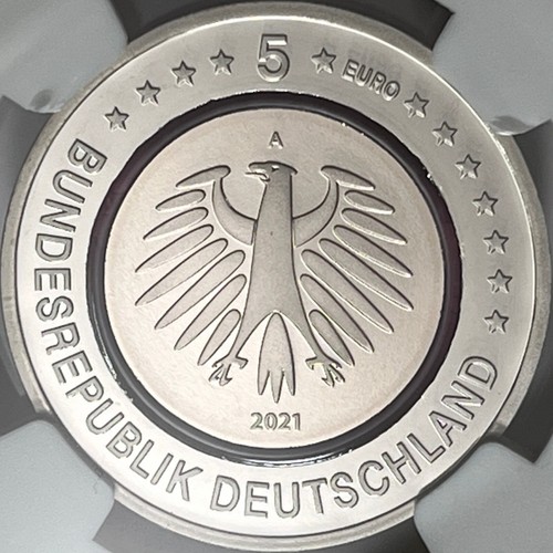 GERMANY. 2021, 5 Euro - NGC PF70 - Top Pop 🥇 Polar, Berlin, Polymer - Picture 8 of 11