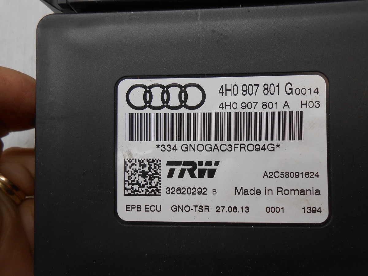 2013-16 Audi A6 Parking Brake Control Module OEM 4H0907801G