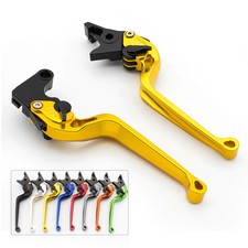 Palanca de embrague de freno larga romboidal para motores Aprilia Honda Suzuki BMW BUELL dorado