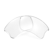 Walleva Clear Non-Polarized Replacement Lenses For Oakley Flak Jacket XLJ