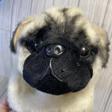 Puppy At Heart Pug Dog Purse Plush Furry Handbag NO Strap Realistic CLEAN R