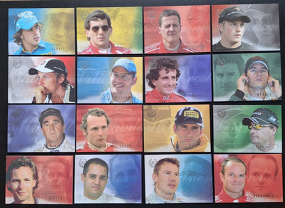 VINTAGE 2005 FUTERA GRAND PRIX 64 CARD SET - ALONSO RC, SENNA, SCHUMACHER ++EX