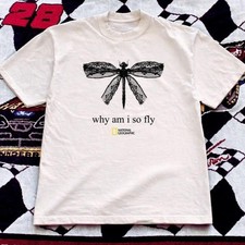 National Geographic Why Am I So Fly Dragonfly Graphic T-Shirt S-5XL Unisex