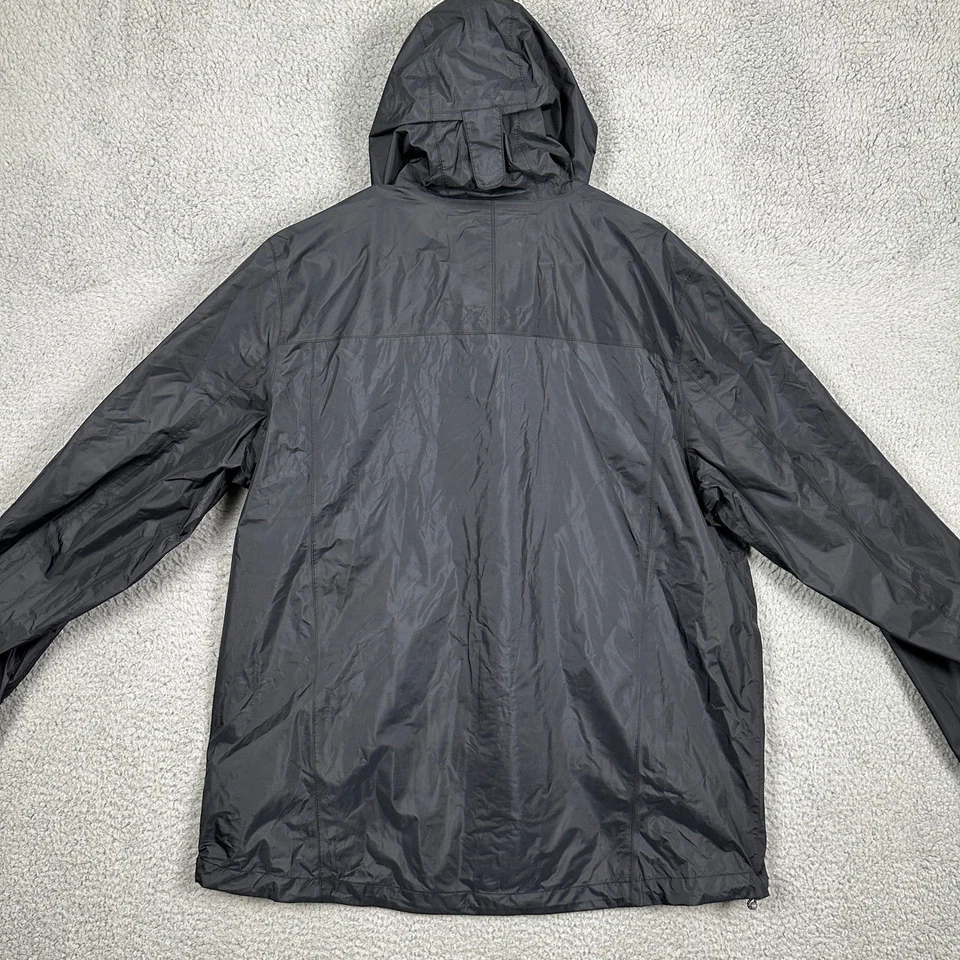 L.L. Bean Jacket Impermeable Para Hombres XL Negro Cremallera Completa Sudadera con Capucha Impermeable Ligero Foto 2 de 4