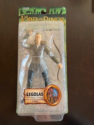 NEW 2003 LEGOLAS Figure w/Dagger Slashing & Arrow ACTION from LORD of the RINGS