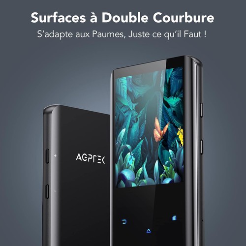 MP3 Player with Bluetooth 5.3, 2.4 Inch Curved Screen, 32GB Internal ...