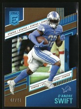 2022 Donruss Elite #22 D'Andre Swift Status Die Cut #/24