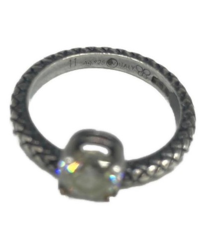 BOTTEGA VENETA zirconia silver ring Silver - Picture 6 of 6