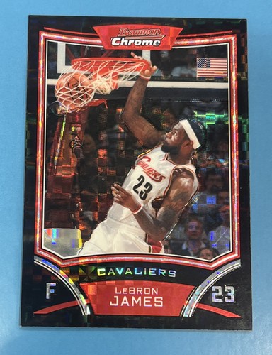 Bowman Chrome XFractor Lebron James 2008 #3 123/299 - Imagen 3 de 4