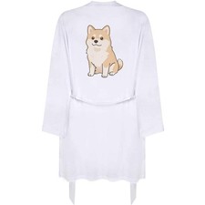 'Cartoon Shiba Inu' Adult Dressing Robe / Gown RO059857 