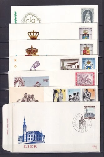 [LG78350] Belgium Nice Lot FDC First Day Cover UNG