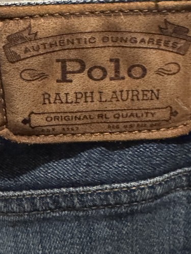Men's Polo Ralph Lauren Denim Jeans Hampton Straight Red Line Selvedge W36 L30 - Picture 6 of 9