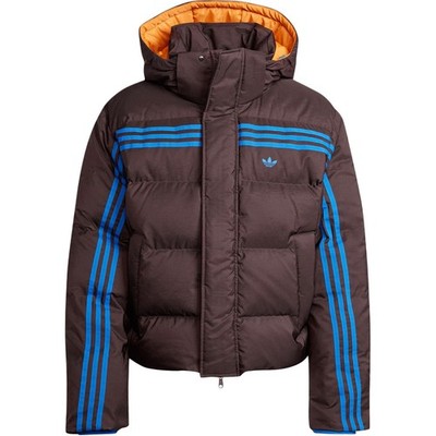 adidas Originals 70S FW24 Premium Puffer Jacket Striped Design Warm Sports