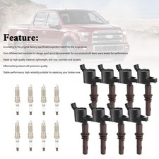 8pcs Ignition Coils +Spark Plugs DG521 SP509 Pour Ford F150 4.6L 5.4L EF03