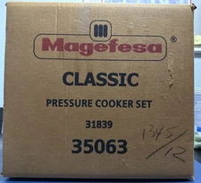 Magefesa 6qt & 3qt Stainless Steel Stove Top Pressure Cooker Set - Brand New