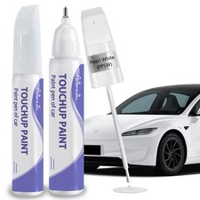 Pearl White PPSW Touch Up Paint for Tesla-Exact Match  Chips and Nicks Touch...